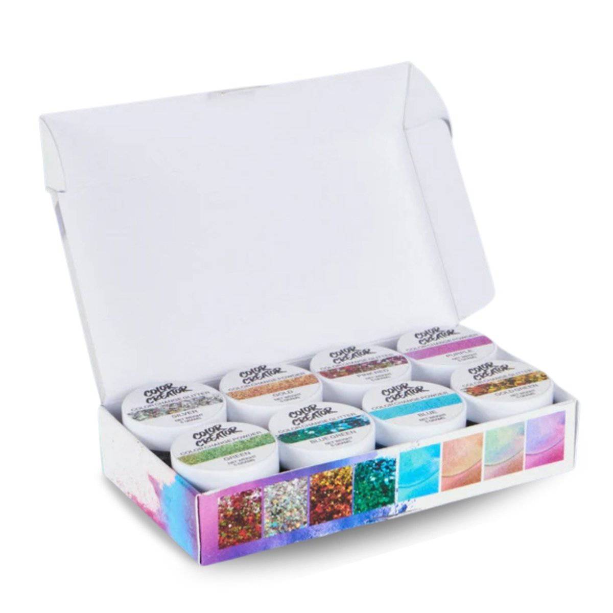 Color Creator Chameleon Color Change Powders & Glitters - 8 pack - Alumilite