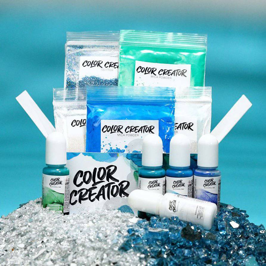 Color Creator Pacific Epoxy Additives Kit - 12 pack - Alumilite