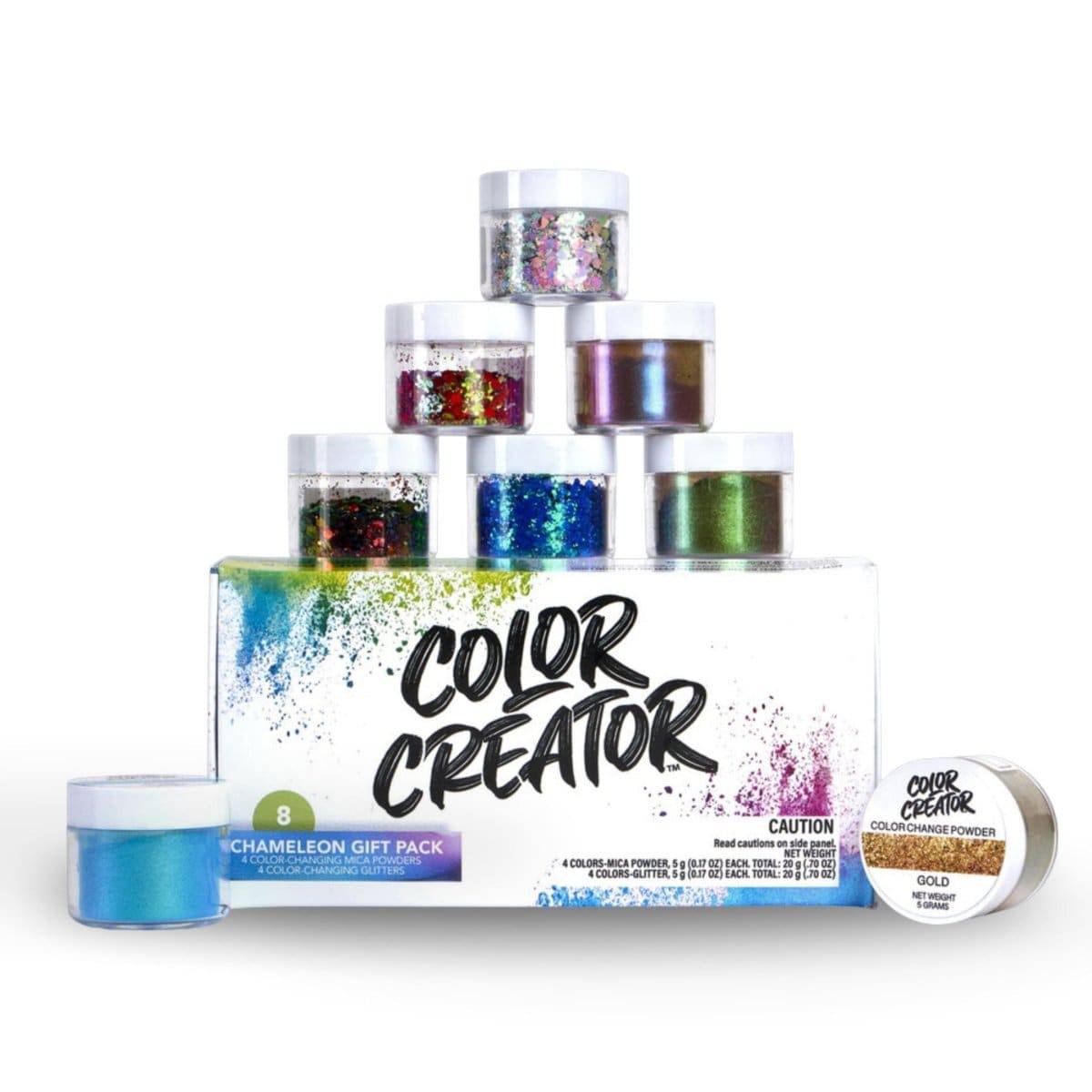 Color Creator Chameleon Color Change Powders & Glitters - 8 pack - Alumilite