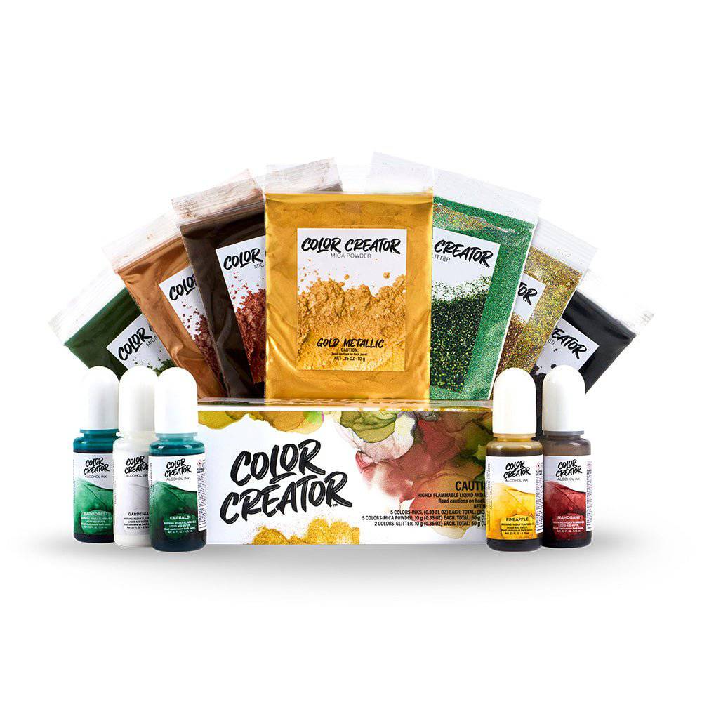 Color Creator Greenland Epoxy Additives Kit - 12 pack - Alumilite