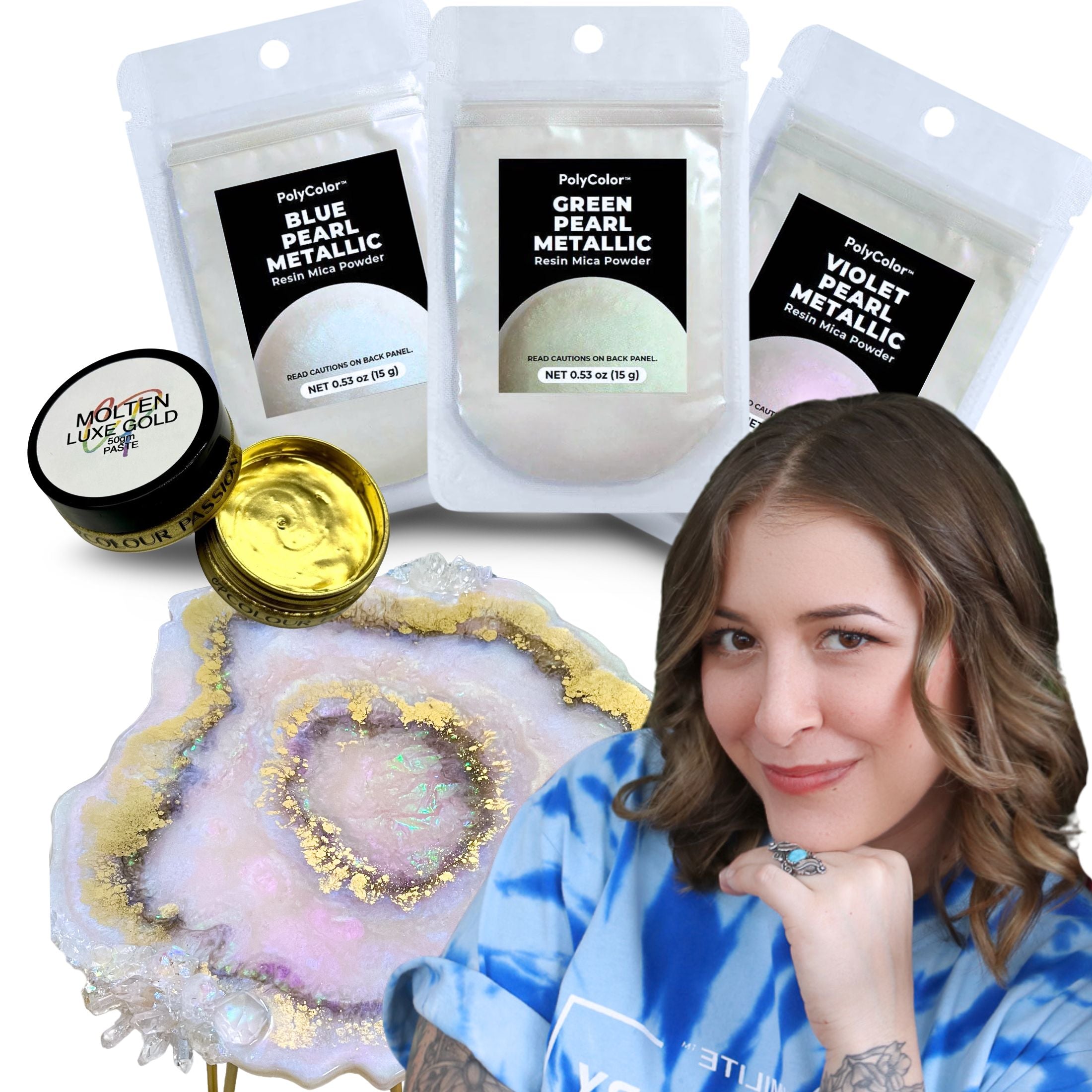 Opal Pearl Pigments The Opal Edition Iridescent Color Bundle Alumilite opal-pearl-pigments-the-opal-edition-iridescent-color-bundle-alumilite