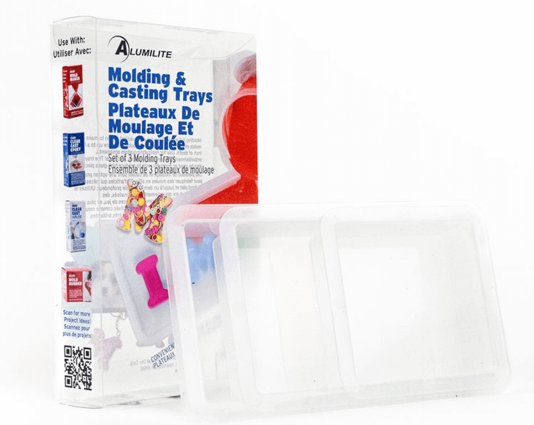 Molding and Casting Tray Molds - Set of 3 - Alumilite